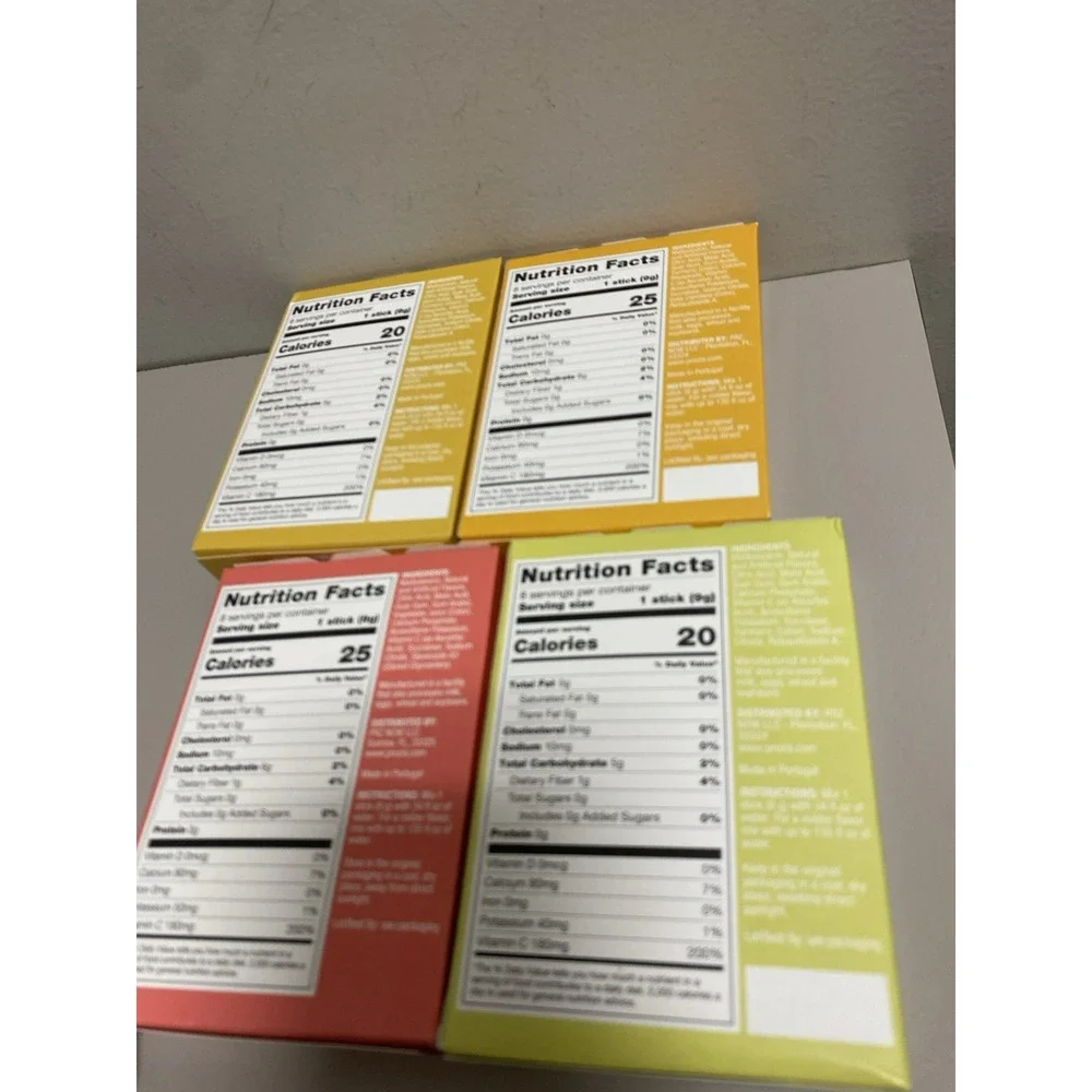 Prozis H20 Infusion Sticks lot of 4 x 8 sticks Powder Mix Drink NEW Portugal
